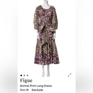 Figue Leopard Boho Print Maxi Dress